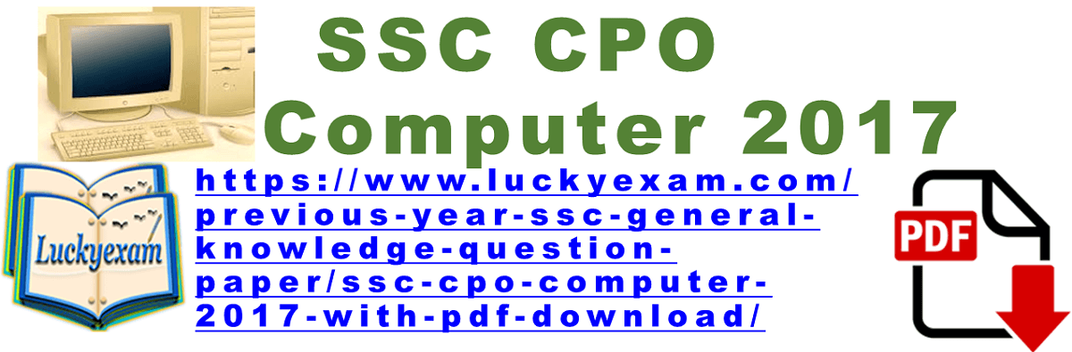 SSC CPO Computer 2017
