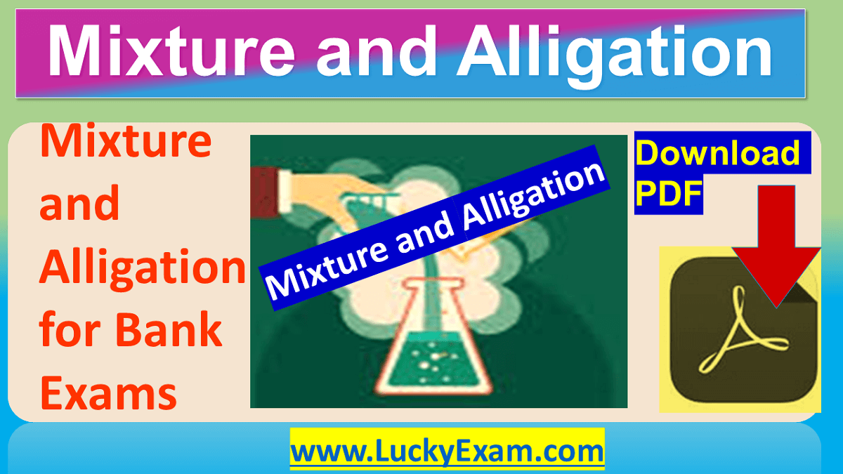 Mixture and Alligation Question for Bank Exams